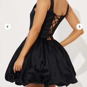 Fashion Nova Black Backless Dress